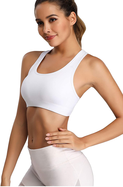 Oalka Women'S Racerback Sports Fitness Support Workout Running Bras Apparel & Accessories > Clothing > Underwear & Socks > Bras Kylie Max   