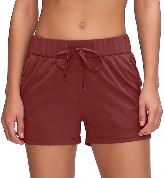 Willit Women'S Yoga Lounge Shorts Hiking Active Running Workout Shorts Comfy Travel Casual Shorts with Pockets 2.5" Apparel & Accessories > Clothing > Shorts Kylie Max   