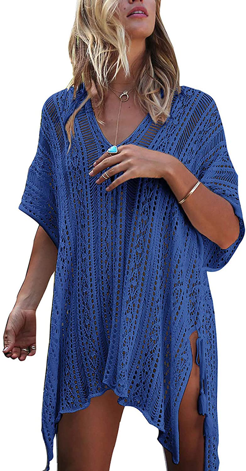 Shermie Swimsuit Cover Ups for Women V Neck Loose Beach Bikini Bathing Suit Cover Up Apparel & Accessories > Clothing > Swimwear Kylie Max   