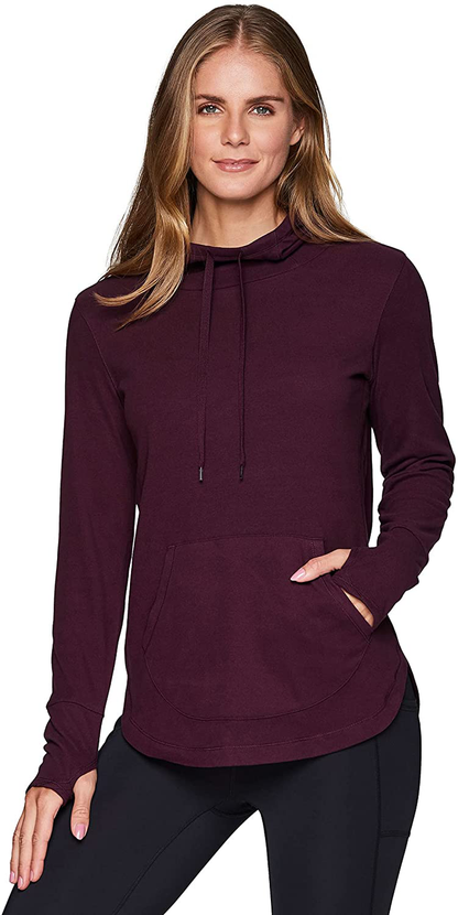RBX Active Women'S Fashion Yoga Lightweight Long Sleeve Pullover Hoodie Top Apparel & Accessories > Clothing > Activewear Kylie Max   