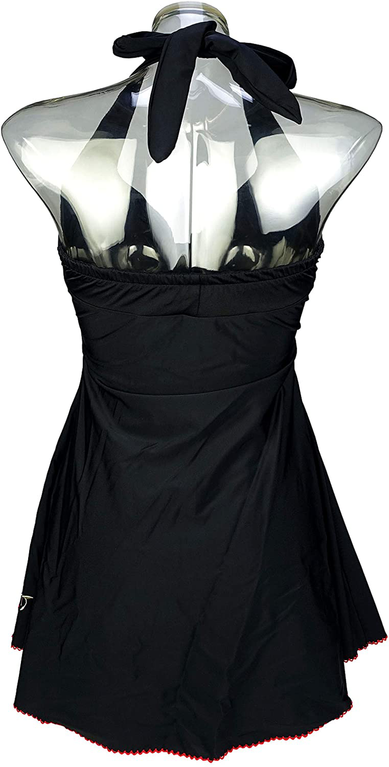 COCOSHIP Vintage Sailor Pin up Swimsuit Retro One Piece Skirtini Cover up Swimdress(Fba) Apparel & Accessories > Clothing > Swimwear Kylie Max   