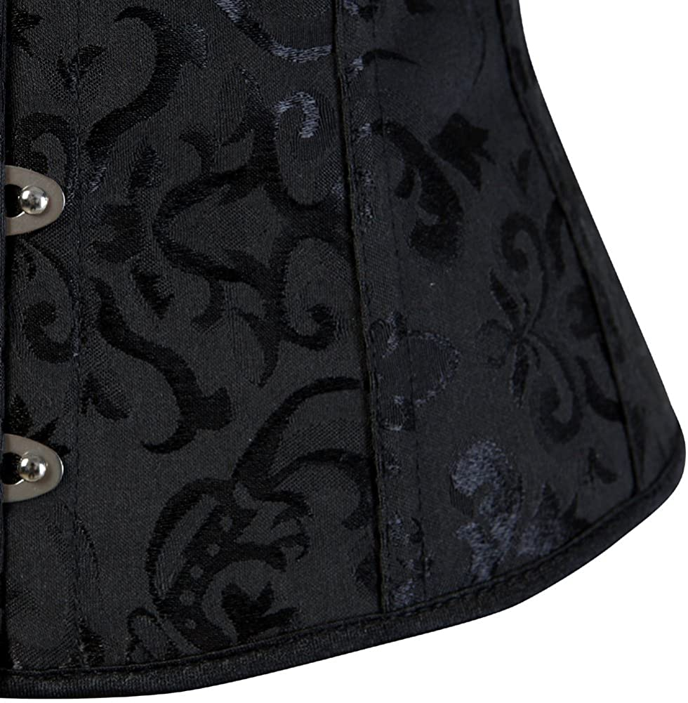 Frawirshau Women'S 9427 Lace up Boned Underbust Waist Trainer Corset Apparel & Accessories > Clothing > Underwear & Socks > Lingerie KYLIE MAX   