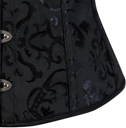 Frawirshau Women'S 9427 Lace up Boned Underbust Waist Trainer Corset Apparel & Accessories > Clothing > Underwear & Socks > Lingerie KYLIE MAX   
