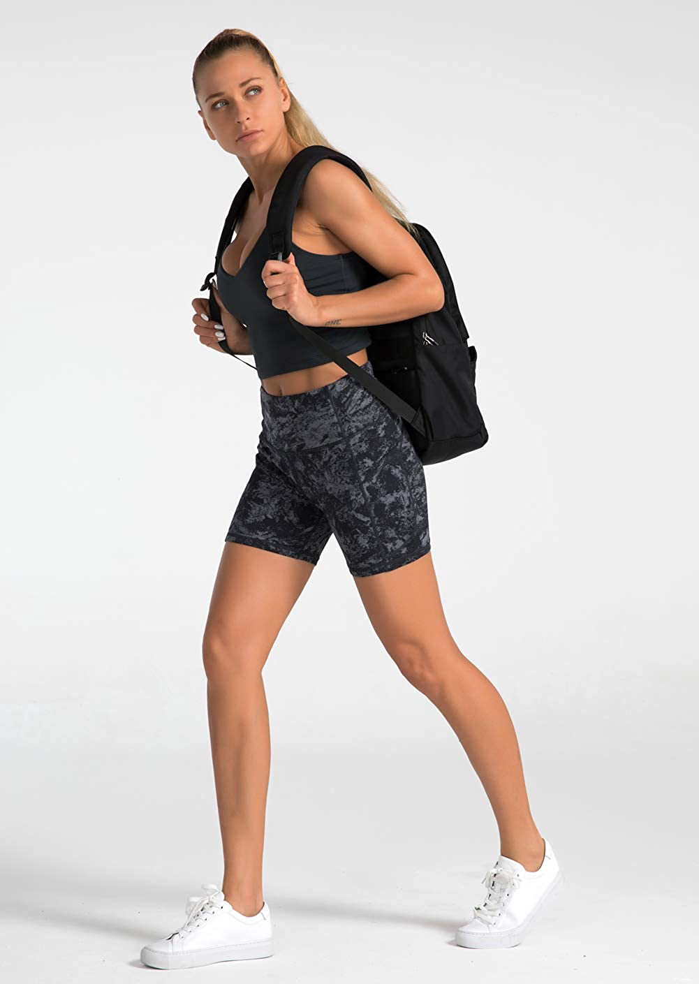 Dragon Fit High Waist Yoga Shorts for Women with 2 Side Pockets Tummy Control Running Home Workout Shorts Apparel & Accessories > Clothing > Shorts Kylie Max   