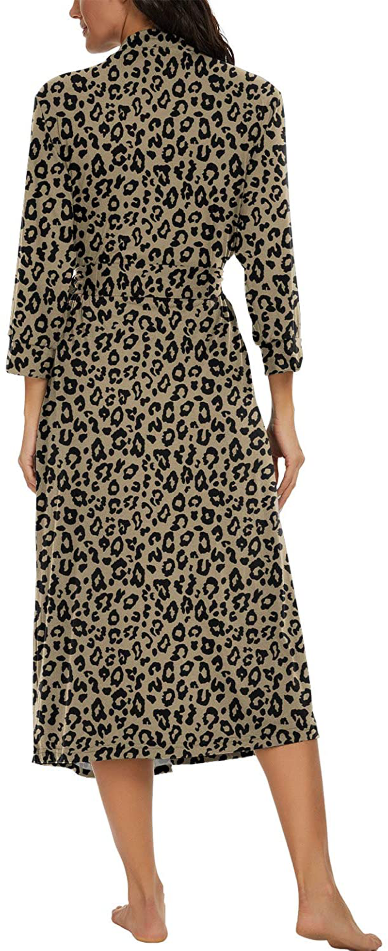 VINTATRE Women Kimono Robes Long Knit Bathrobe Lightweight Soft Knit Sleepwear V-Neck Casual Ladies Loungewear Apparel & Accessories > Clothing > Sleepwear & Loungewear > Robes Kylie Max   