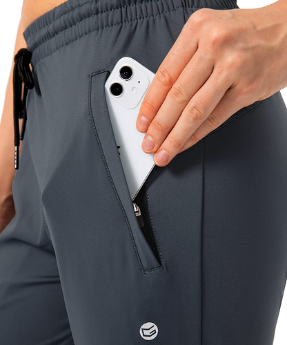 G Gradual Women'S Joggers Pants with Zipper Pockets Tapered Running Sweatpants for Women Lounge, Jogging Apparel & Accessories > Clothing > Activewear Kylie Max   