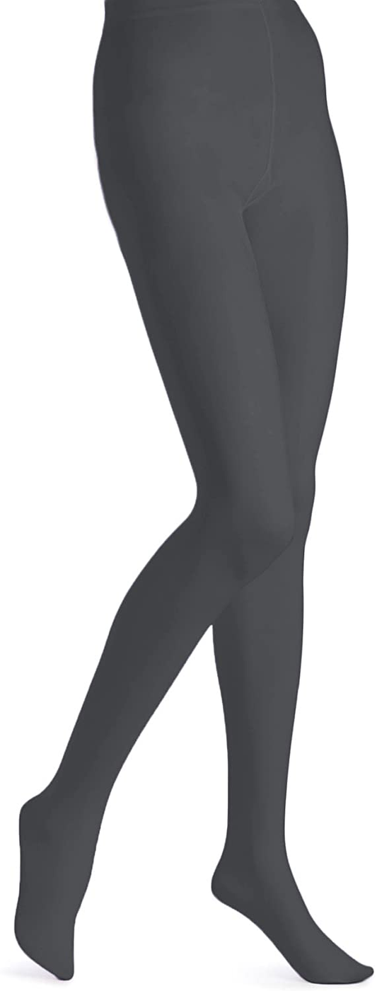EMEM Apparel Women'S plus Size Queen Opaque Footed Tights Apparel & Accessories > Clothing > Underwear & Socks > Shapewear Butterfly Grey 2X 