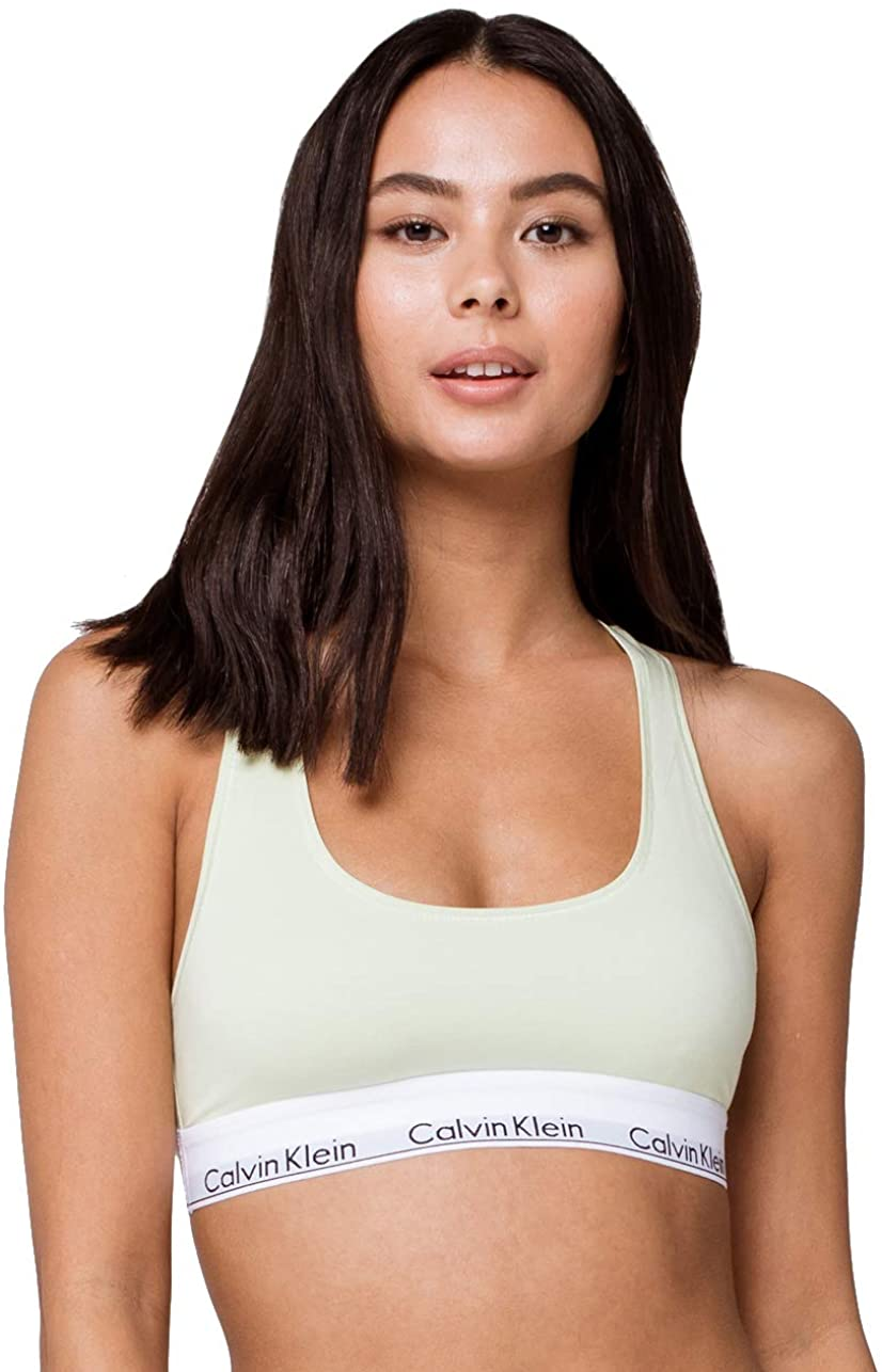 Calvin Klein Women'S Modern Cotton Bralette Apparel & Accessories > Clothing > Underwear & Socks > Lingerie Calvin Klein Pale Moss Large 