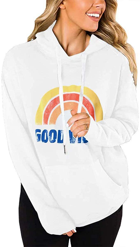 LACOZY Women'S Hoodies Long Sleeve Shirt Casual Graphic Tee Shirt Fall Clothes for Women Tops Blouse Apparel & Accessories > Clothing > Activewear Kylie Max   