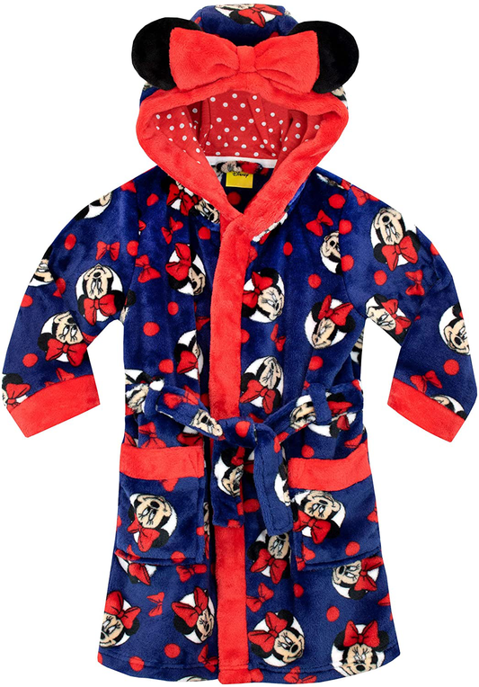 Disney Girls Minnie Mouse Robe Apparel & Accessories > Clothing > Sleepwear & Loungewear > Robes Kylie Max   