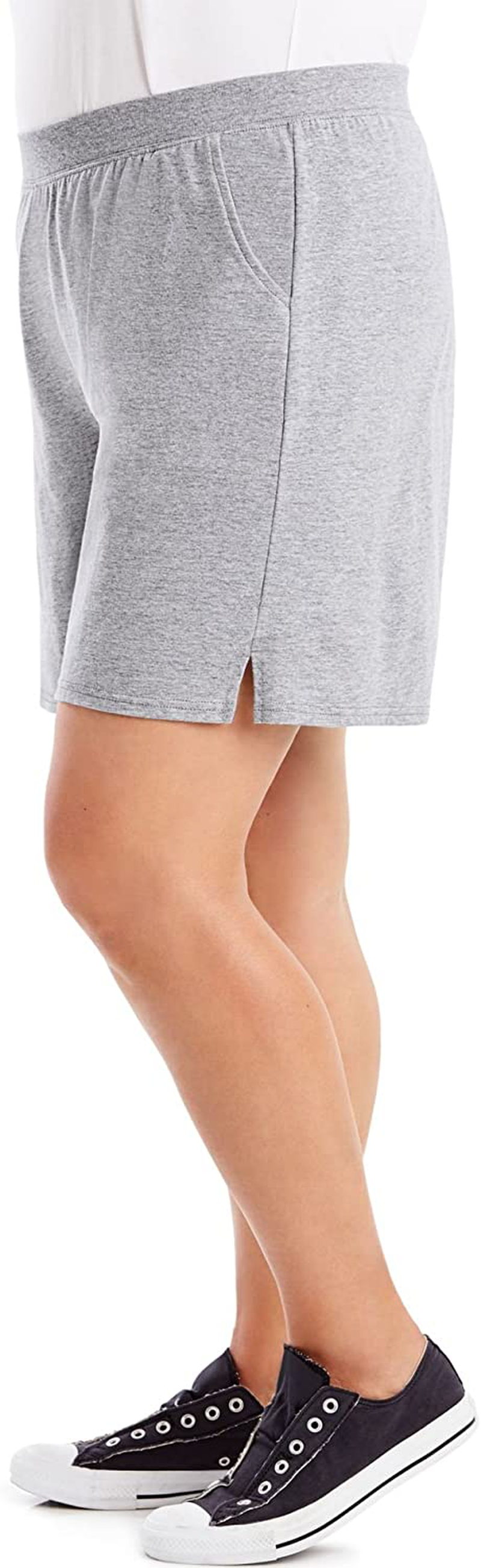 Just My Size Women'S plus Cotton Jersey Pull-On Shorts Apparel & Accessories > Clothing > Shorts Kylie Max   
