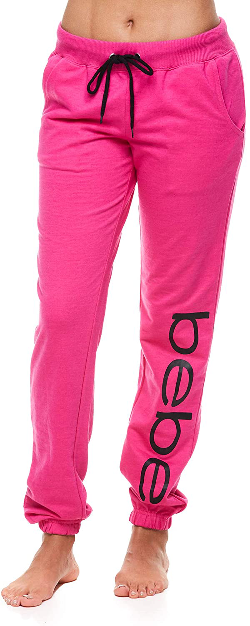 Bebe Womens Sweatpants French Terry Jogger Lounge Sleep Pajamas Apparel & Accessories > Clothing > Activewear Kylie Max   