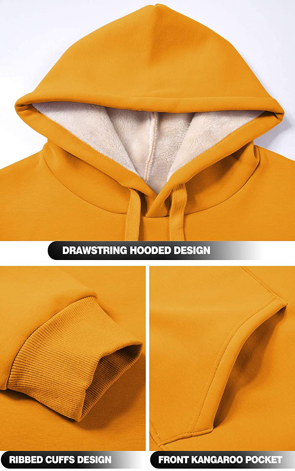 Theast Womens Winter Casual Warm Fleece Sherpa Lined Pullover Hooded Sweatshirt, Hoodies Sweatshirt for Women Apparel & Accessories > Clothing > Activewear Kylie Max   
