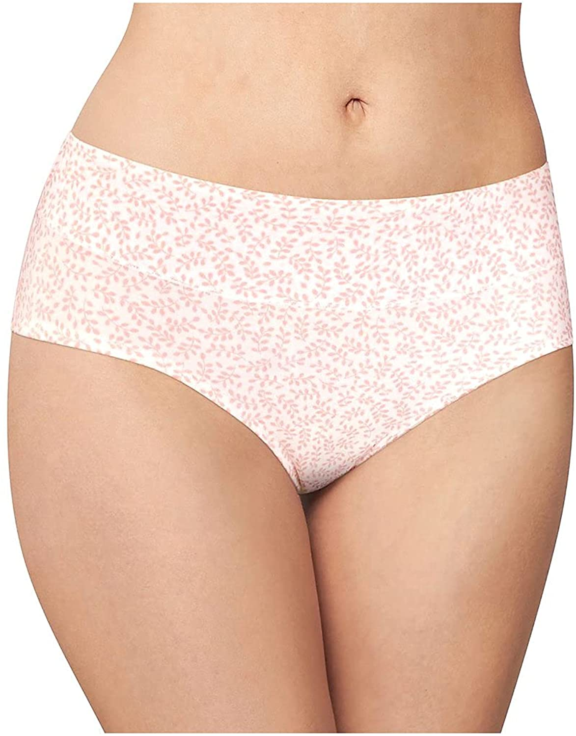 Bali Women'S Passion for Comfort Hipster Panty Apparel & Accessories > Clothing > Underwear & Socks > Underwear Bali Gentle Pink Leaf Print 9 