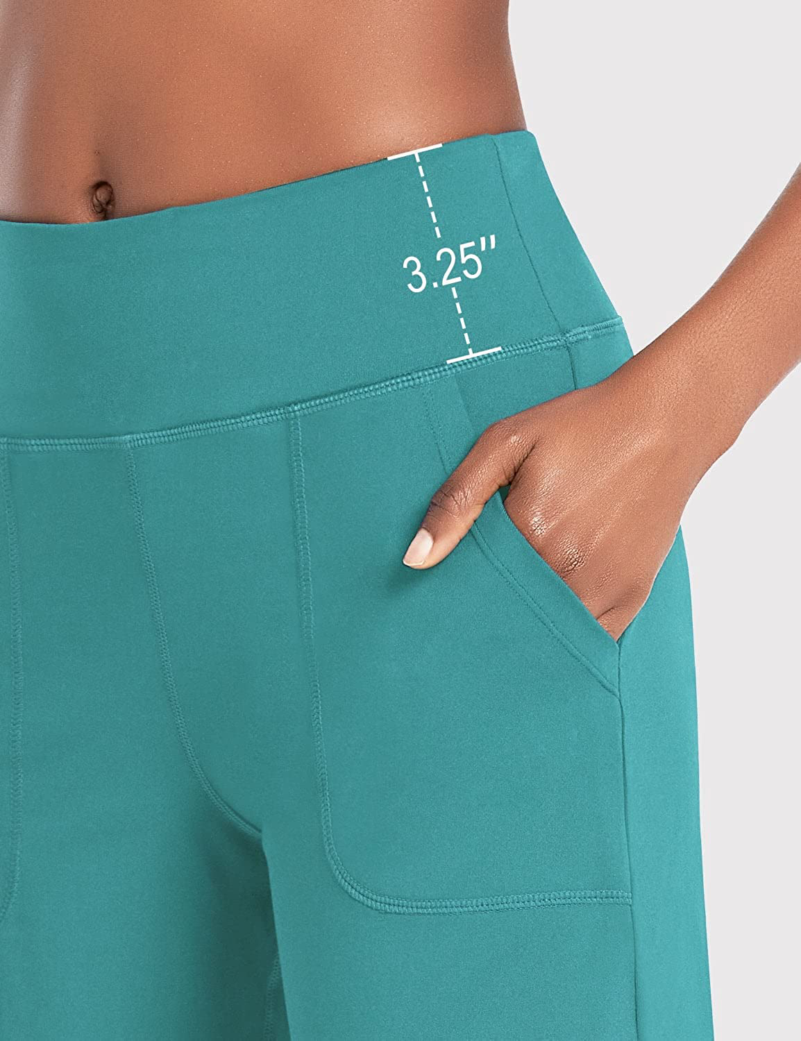 BALEAF Women'S 7" Athletic Long Shorts High Waisted Running Bermuda Shorts with Pockets Apparel & Accessories > Clothing > Shorts Kylie Max   