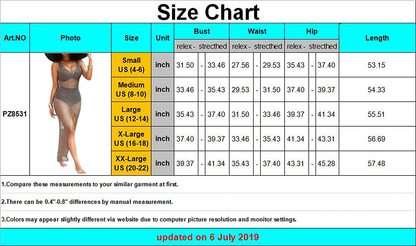 Perzeal Women'S Sexy Sleeveless Swimsuit Cover Ups Sheer Crochet plus Size Beach Bikini See through Swimwear Maxi Dresses Apparel & Accessories > Clothing > Swimwear Kylie Max   