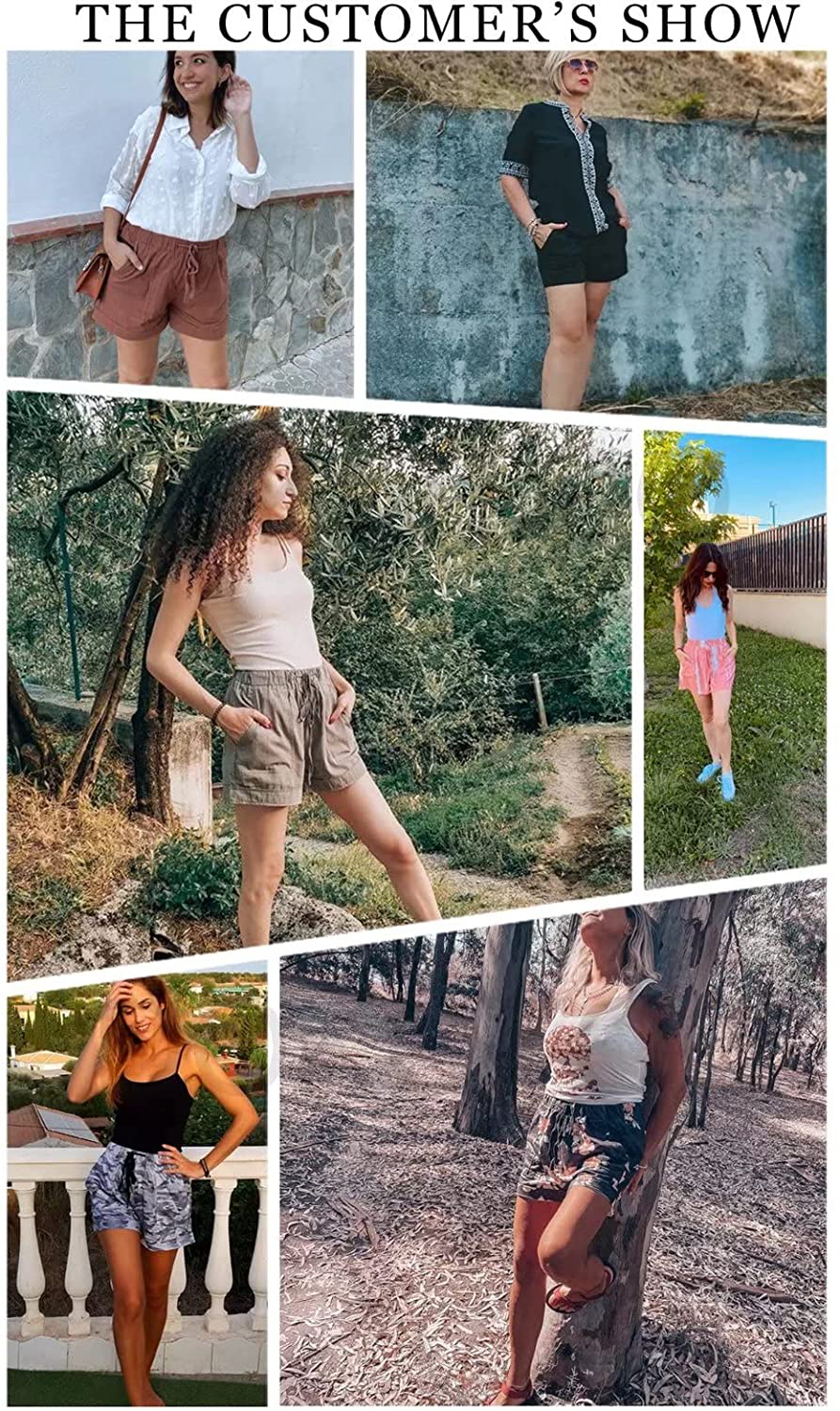 Dokotoo Womens Comfy Drawstring Casual Elastic Waist Pocketed Shorts Apparel & Accessories > Clothing > Shorts Kylie Max   