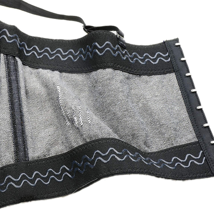 ELLACCI Women'S Denim Bustier Crop Top Jean Corset Top Bra with Detachable Straps Apparel & Accessories > Clothing > Underwear & Socks > Lingerie ELLACCI   