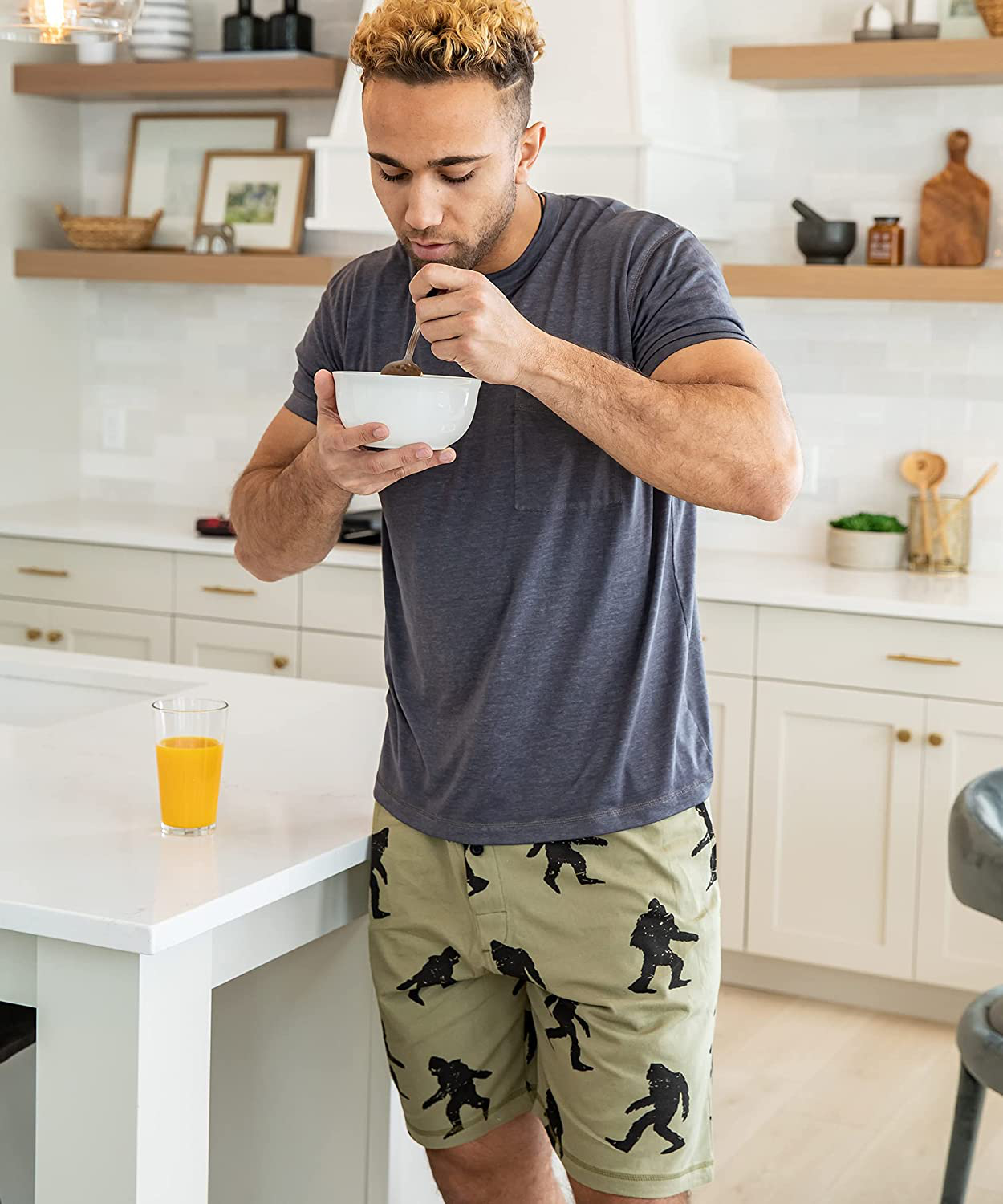 Lazy One Pajama Shorts for Men, Men'S Separate Bottoms, Cotton Loungewear Apparel & Accessories > Clothing > Sleepwear & Loungewear > Pajamas Kylie Max   