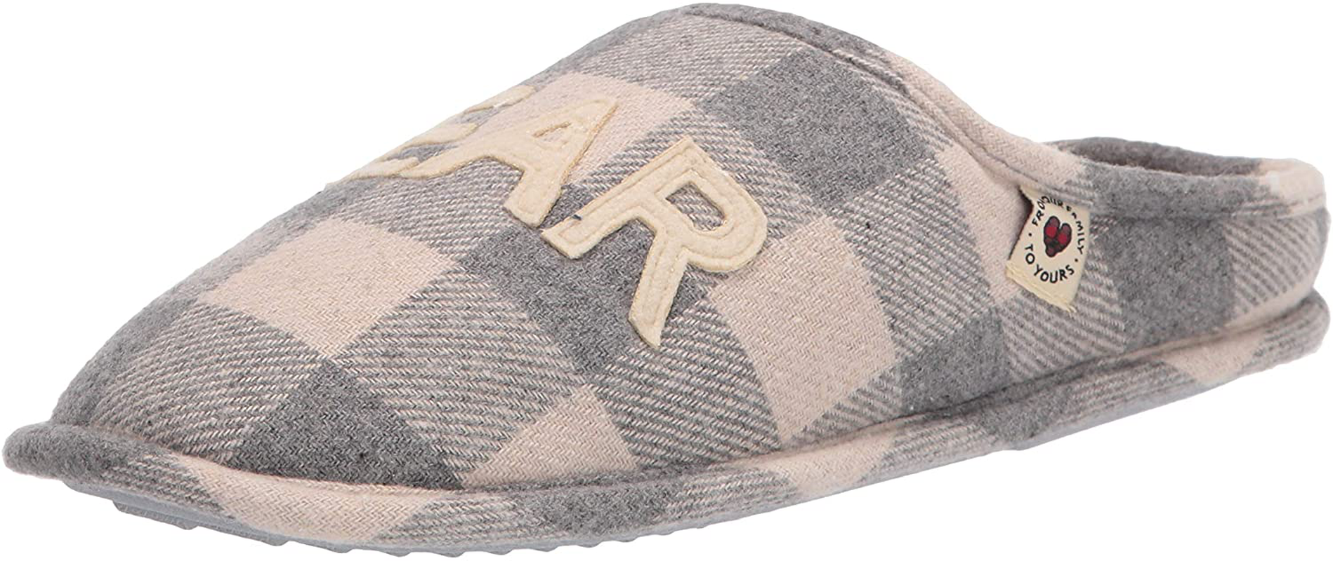 Dearfoams Women's Mama Bear Slipper Arts & Entertainment > Party & Celebration > Gift Giving Dearfoams Cream Plaid Large 