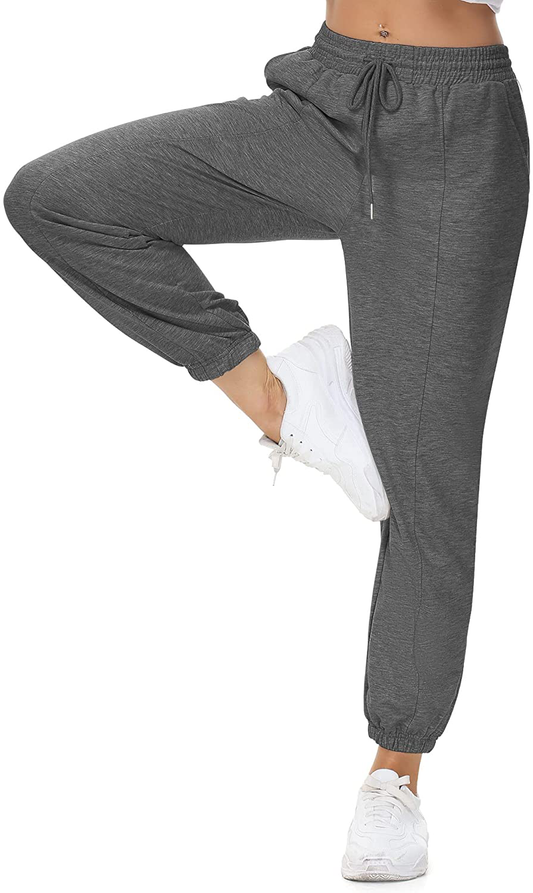 LUYAA Women'S Relaxed Fit Soft Jogger Sweatpant with Pockets for Running Yoga Workout Golf Casual Pajama Pants Apparel & Accessories > Clothing > Activewear Kylie Max   