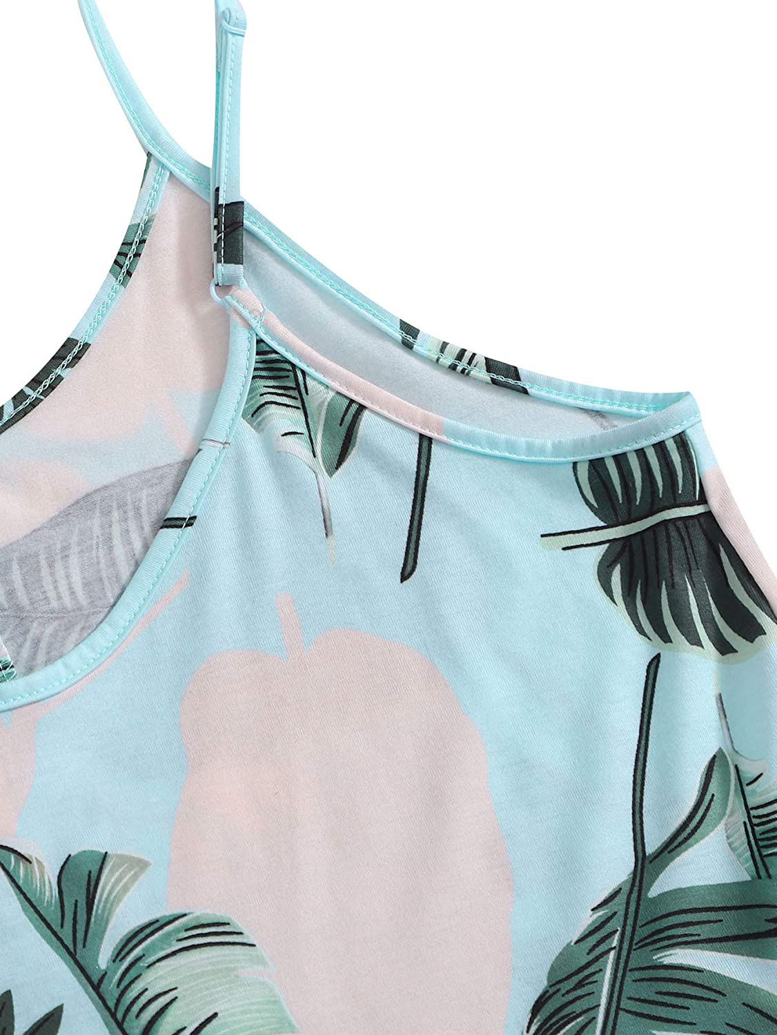 Shein Women'S Summer Floral Print Cami Top and Shorts Pajamas Set Apparel & Accessories > Clothing > Sleepwear & Loungewear Kylie Max   