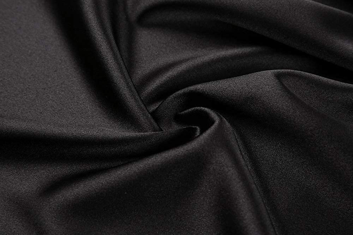Goodmansam Women'S Plain Color Satin Kimono Robes Elegant Style Nightgown,Long Apparel & Accessories > Clothing > Sleepwear & Loungewear > Robes KYLIE MAX   