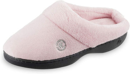 isotoner Women's Cozy Terry Hoodback Clog Slipper with Soft Memory Foam, Comfort Arch Support, and an Indoor/Outdoor Sole Arts & Entertainment > Party & Celebration > Gift Giving KYLIE MAX Peony 9.5-10 