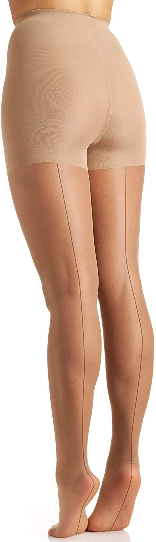 Berkshire Women'S Sheer Tonal Backseam Pantyhose 8011 Apparel & Accessories > Clothing > Underwear & Socks > Shapewear Berkshire City Beige 3X-4X 