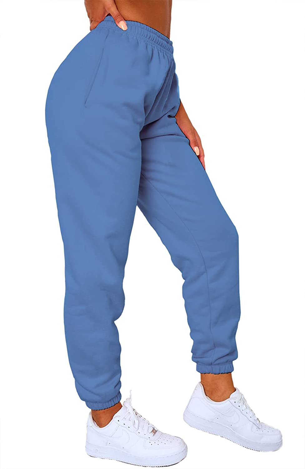 URBEARTH Womens Casual Comfy Sweatpants High Waisted Drawstring Sweat Pants Winter Cinch Bottom Joggers with Pocket Apparel & Accessories > Clothing > Activewear Kylie Max   