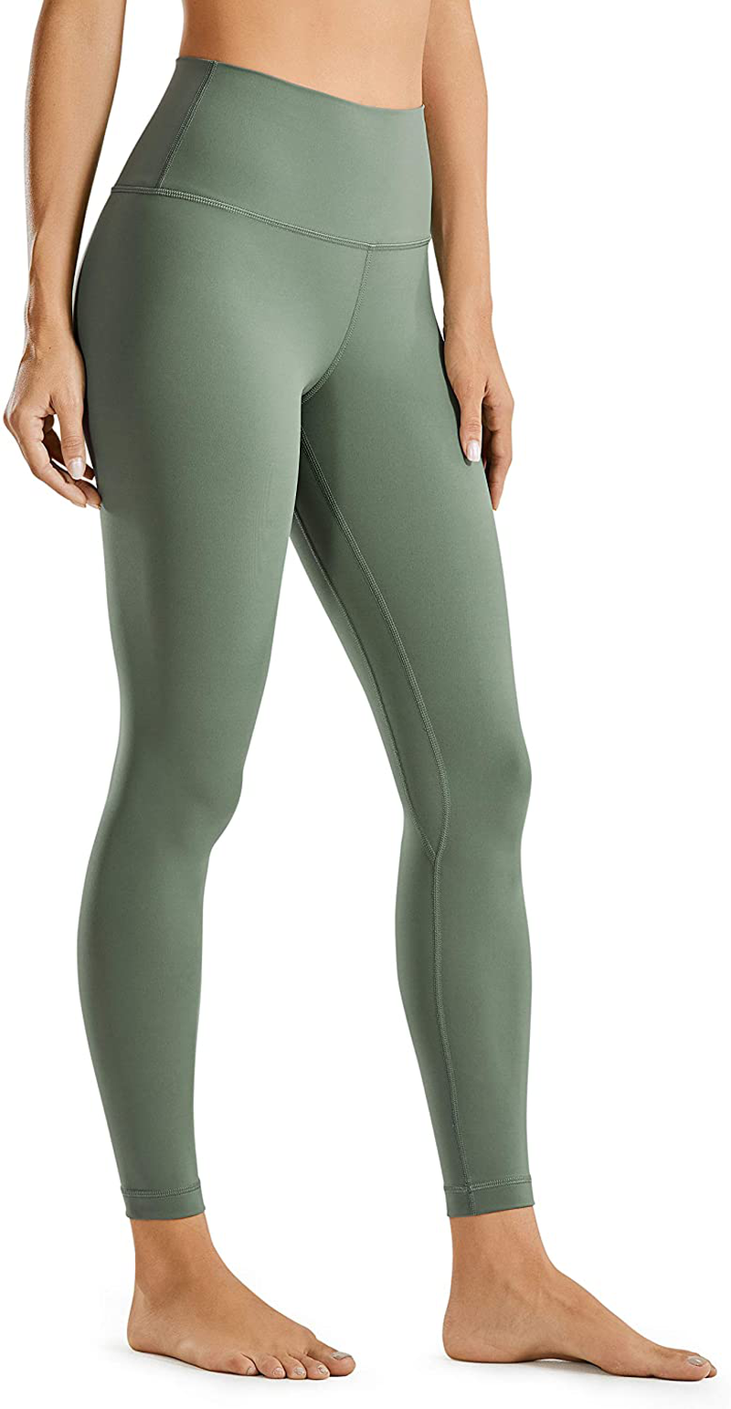 CRZ YOGA Women's Naked Feeling Yoga Pants 25 Inches - 7/8 High Waisted Workout Leggings Apparel & Accessories > Clothing > Activewear CRZ YOGA Vibrant Green Medium 