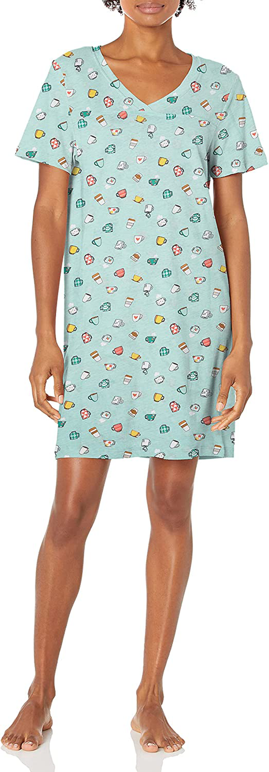 Smart & Sexy Women'S V-Neck Oversized Sleep Shirt Apparel & Accessories > Clothing > Sleepwear & Loungewear > Nightgowns Kylie Max   