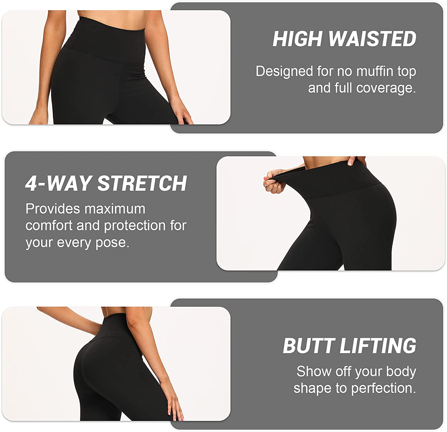 Gayhay High Waisted Leggings for Women - Soft Opaque Slim Tummy Control Printed Pants for Running Cycling Yoga Apparel & Accessories > Clothing > Activewear GAYHAY   