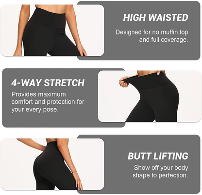 Gayhay High Waisted Leggings for Women - Soft Opaque Slim Tummy Control Printed Pants for Running Cycling Yoga Apparel & Accessories > Clothing > Activewear GAYHAY   