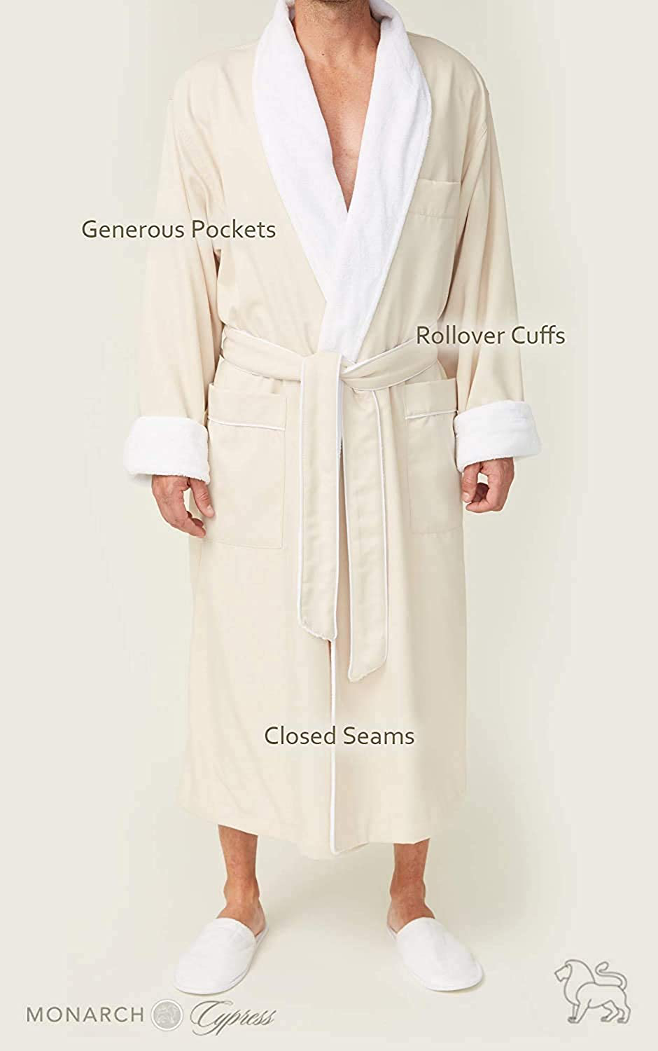 Plush Lined Microfiber Bath Robe for Women / Men (Unisex) Luxury Spa, Hotel Robe Apparel & Accessories > Clothing > Sleepwear & Loungewear > Robes Kylie Max   