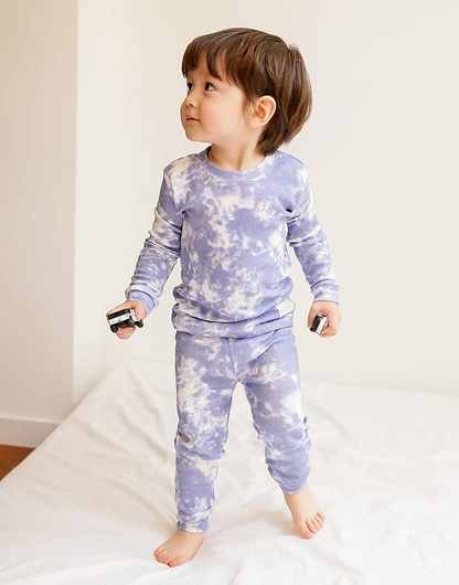 VAENAIT BABY 12M-12 Toddler Kids Boys Girls 100% Cotton Marbling Sung Fit Sleepwear Pajamas 2Pcs Pjs Set Apparel & Accessories > Clothing > Sleepwear & Loungewear > Pajamas Kylie Max   