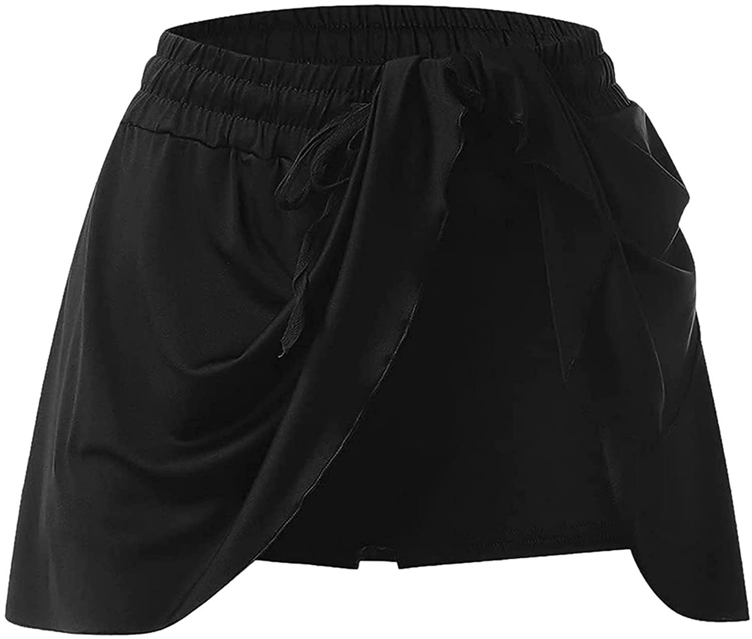 Burband Womens High Waisted Flowy Tennis Skirts Gym Yoga Pants Stretchy Pleated Golf Biker Shorts Summer Cute Lounge Skirts Apparel & Accessories > Clothing > Underwear & Socks > Shapewear Burband   