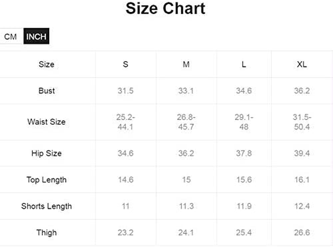 Sweatyrocks Women'S Suit Two Piece Outfits Sleeveless Crop Cami Top and Shorts Set Apparel & Accessories > Clothing > Sleepwear & Loungewear Kylie Max   