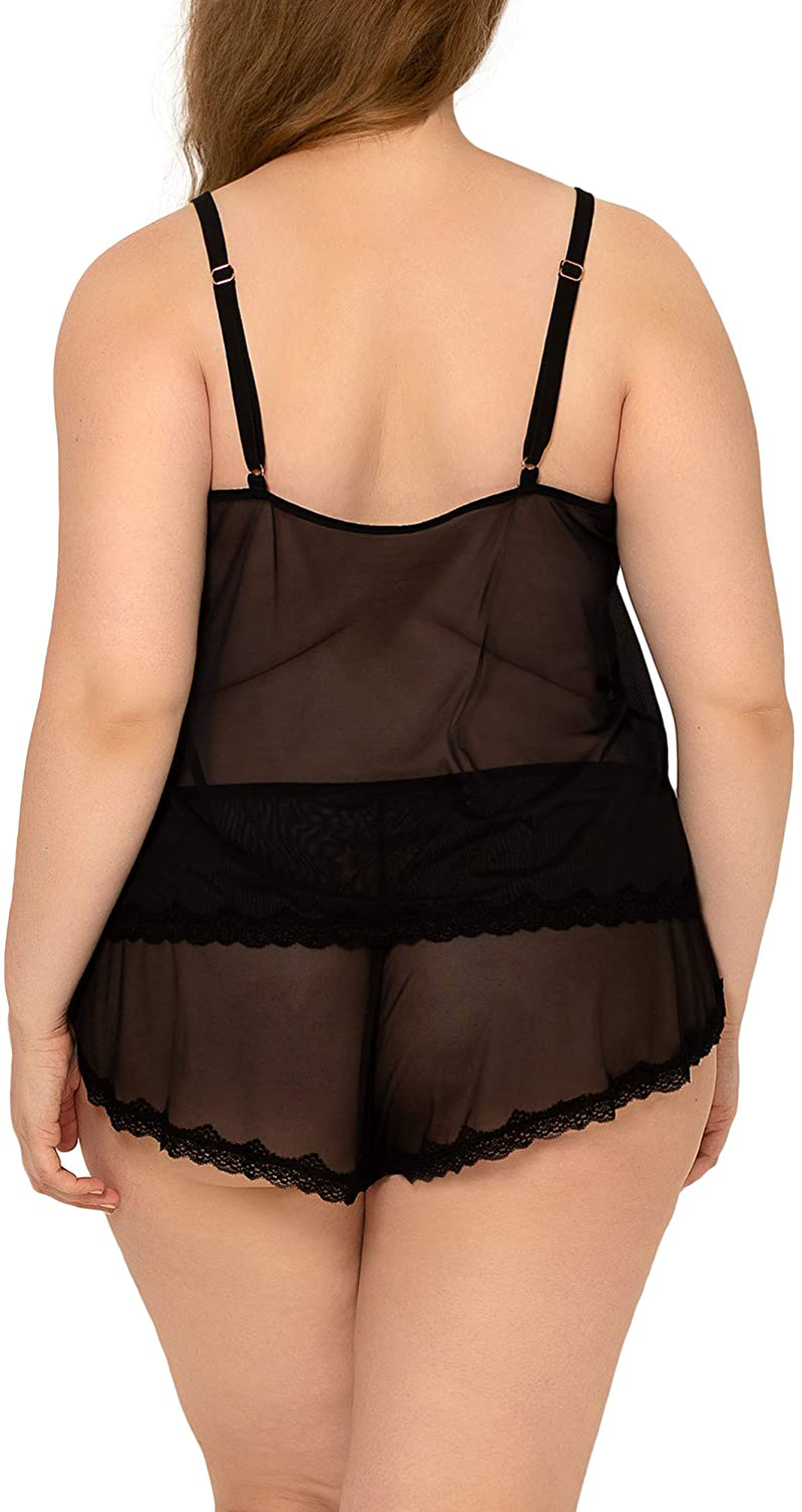 Smart & Sexy Women'S Mesh Cami & Shorts Sleep Set Apparel & Accessories > Clothing > Sleepwear & Loungewear Kylie Max   