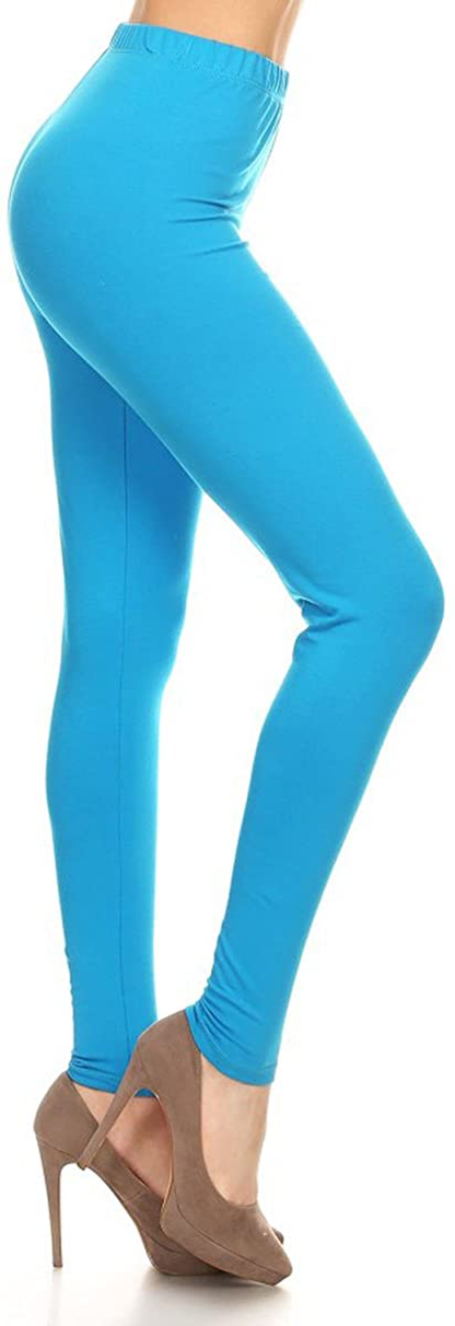 Leggings Depot Cotton Women'S Premium Quality Ultra Soft Solid Leggings Apparel & Accessories > Clothing > Underwear & Socks > Shapewear LEGGINGS DEPOT   