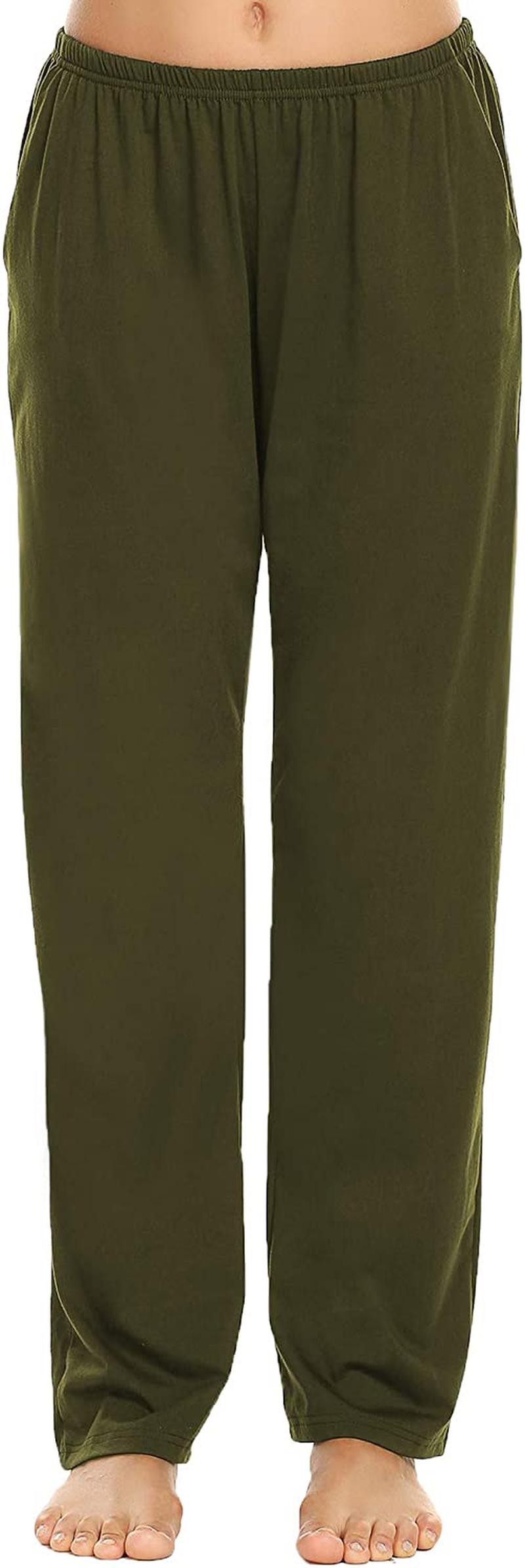 Ekouaer Pajama Pants Women'S Casual Lounge Pants Soft Cotton Sleepwear Pj Bottoms with Pockets S-XXL Apparel & Accessories > Clothing > Sleepwear & Loungewear > Pajamas Kylie Max   