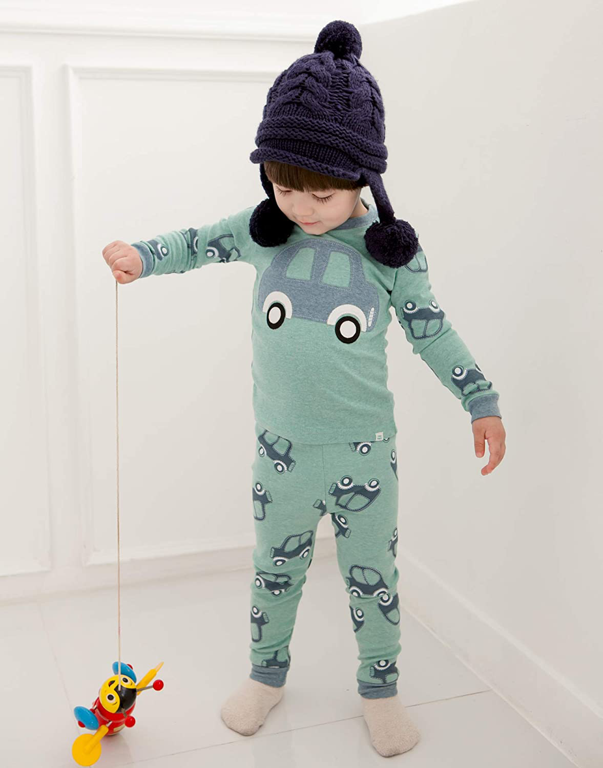 VAENAIT BABY Toddler Kids Boys Girls 100% Cotton Jaws Truck Dino Snug Fit Sleepwear Pajama Pjs Set Apparel & Accessories > Clothing > Sleepwear & Loungewear > Pajamas Kylie Max   