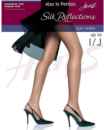 Hanes Women'S Control Top Sheer Toe Silk Reflections Panty Hose Apparel & Accessories > Clothing > Underwear & Socks > Shapewear Hanes Little Color 1 PT/SM