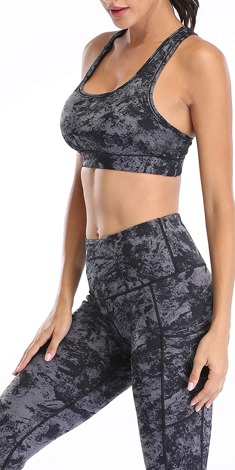 Oalka Women'S Racerback Sports Fitness Support Workout Running Bras Apparel & Accessories > Clothing > Underwear & Socks > Bras Kylie Max   