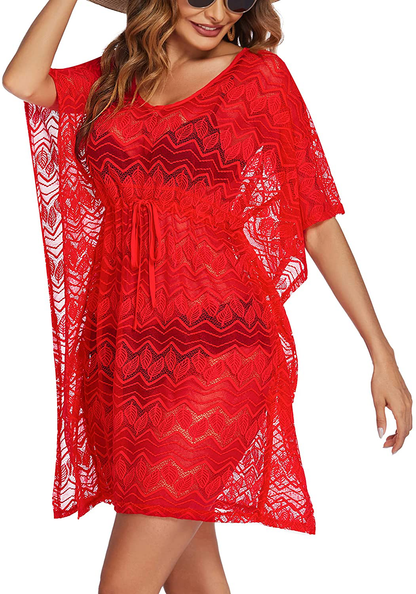 Avidlove Women'S Swimsuit Beach Cover up Lace Bikini Beachwear Sheer Bathing Suit Coverups Apparel & Accessories > Clothing > Swimwear Kylie Max   
