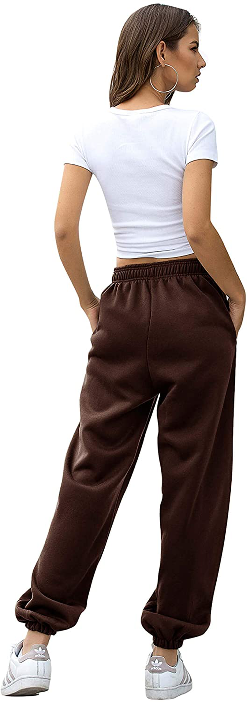 VINMEN Cinch Bottom Sweatpants for Women with Pockets Apparel & Accessories > Clothing > Activewear Kylie Max   