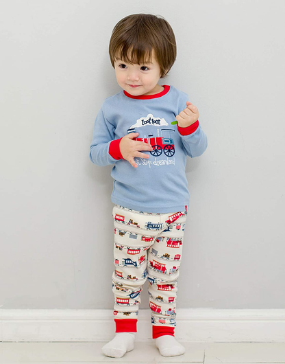 VAENAIT BABY Toddler Kids Boys Girls 100% Cotton Jaws Truck Dino Snug Fit Sleepwear Pajama Pjs Set Apparel & Accessories > Clothing > Sleepwear & Loungewear > Pajamas Kylie Max   
