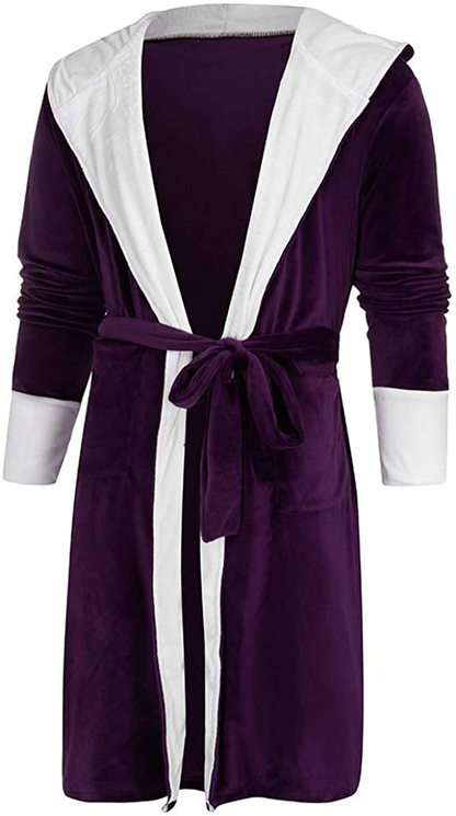 Women'S Autum Winter plus Size Hooded Jumpsuit Pajamas Robe,Loose Long Bathrobe Sleepwear Loungewear Negligees Nightgowns Apparel & Accessories > Clothing > Underwear & Socks > Shapewear AKshehe   