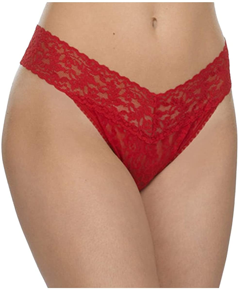 hanky panky Women's Signature Lace Original Rise Thong Apparel & Accessories > Clothing > Underwear & Socks > Underwear hanky panky Red  