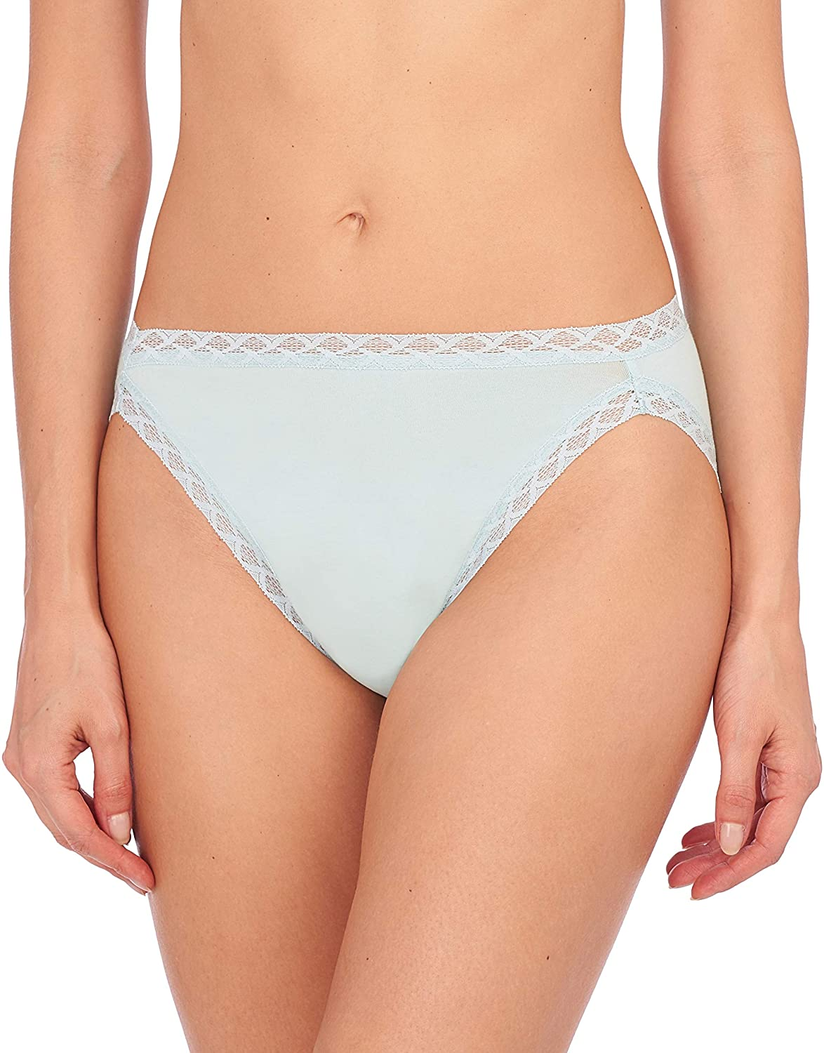 Natori Womens Bliss French Cut Panty Apparel & Accessories > Clothing > Underwear & Socks > Underwear Natori Aqua Sky Small 
